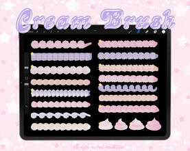 𐙚 cream Brush🧁 ࣪ ׅ ˖ (19 Brushes)